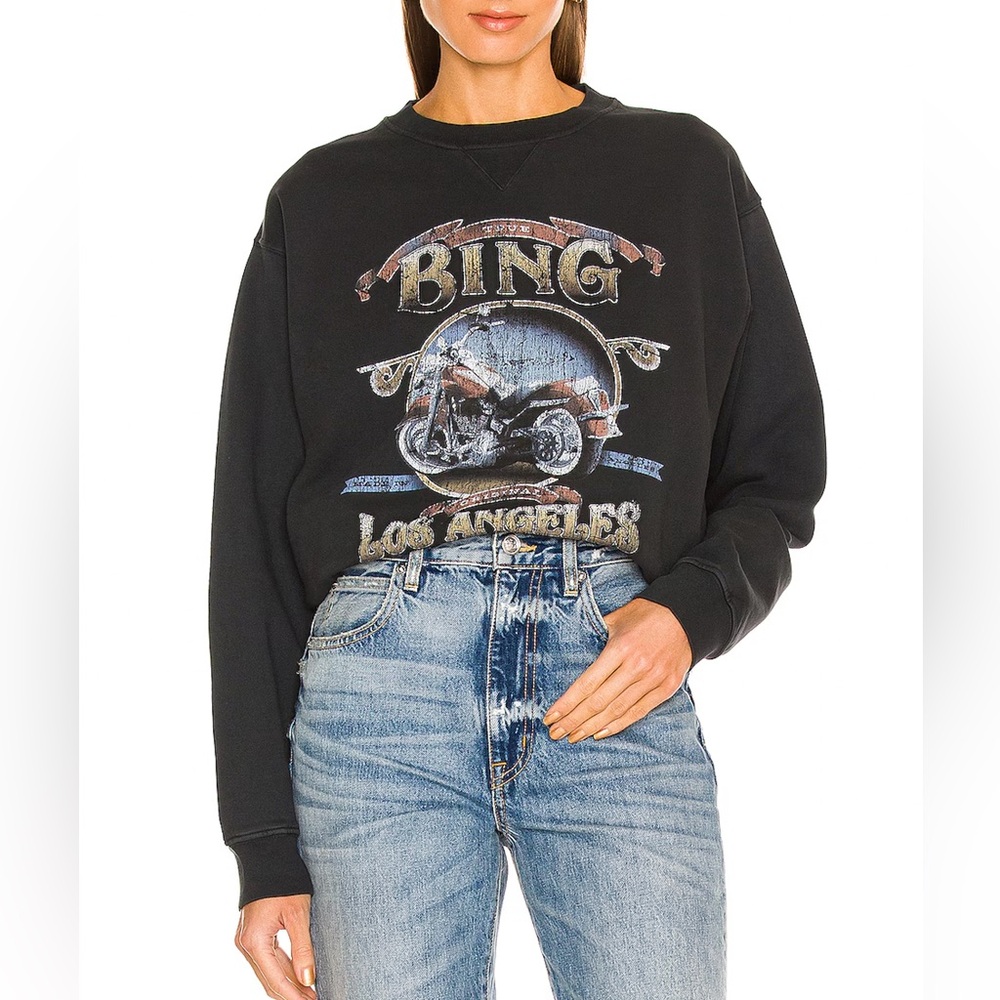 ANINE BING Ramona Los Angeles graphic tour sweatshirt Small NWT sold out